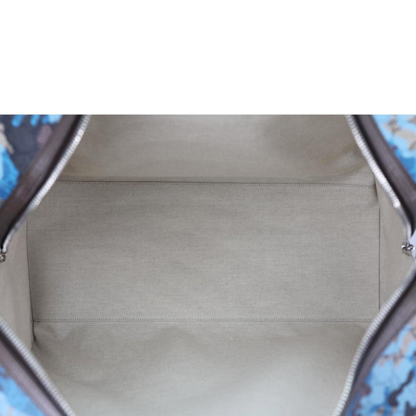 Gucci GG Marbled Large Duffle Bag Blue