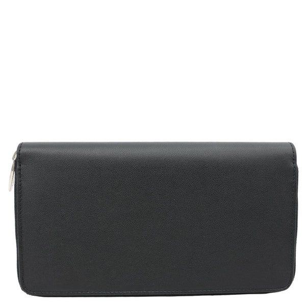 CARTIER Must Line Leather Long Wallet Black