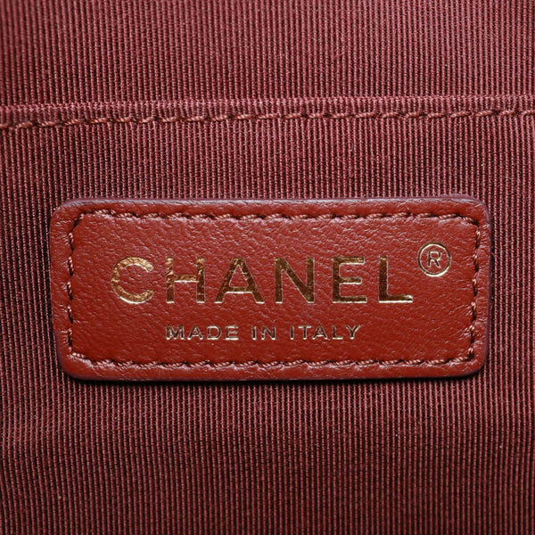 CHANEL Paris Hamburg Charms Quilted Wool Waist Bag Navy Blue