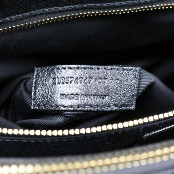 YVES SAINT LAURENT Loulou Large Quilted Leather Crossbody Bag Black