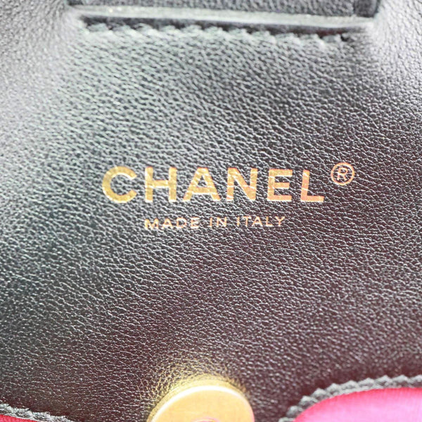 CHANEL Book Pocket Quilted Calfskin Shopping Tote Bag Black