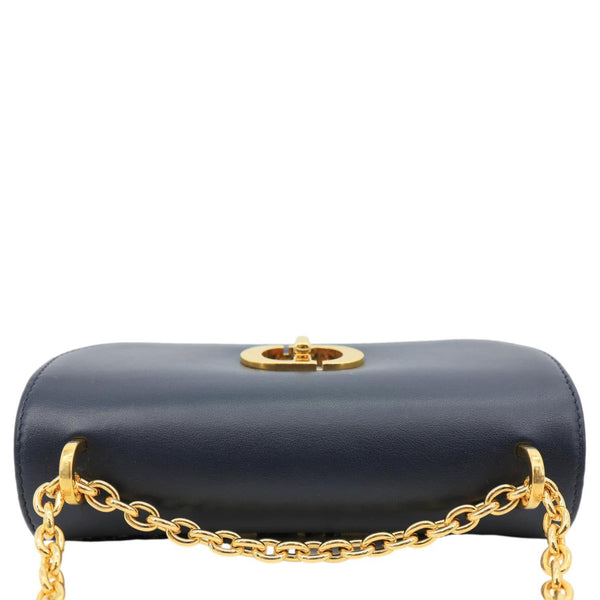 CHRISTIAN DIOR Miss Maddy Flap Mini Oblique Canvas Crossbody Bag  Navy Blue