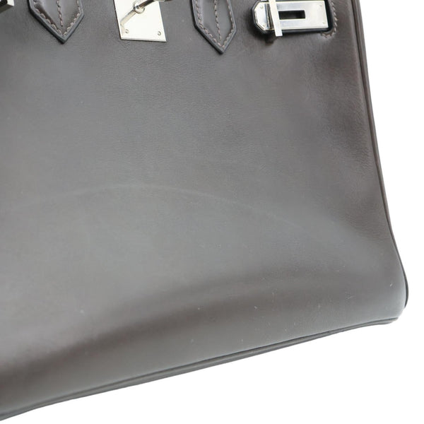 HERMES Birkin 30 Leather Leather Satchel Bag Brown