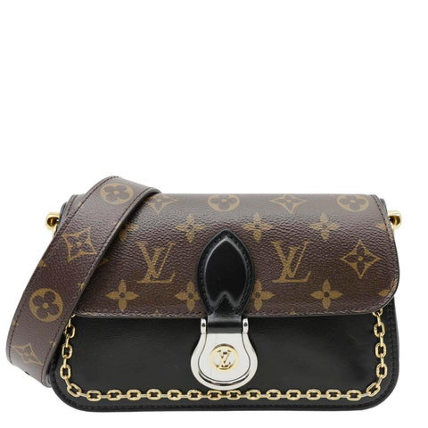 LOUIS VUITTON Neo Saint Cloud Monogram Canvas Shoulder Bag Black