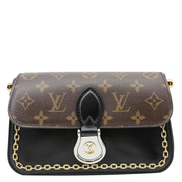LOUIS VUITTON Neo Saint Cloud Monogram Canvas Shoulder Bag Black