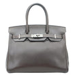 HERMES Birkin 30 Leather Leather Satchel Bag Brown