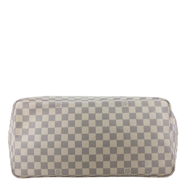 LOUIS VUITTON Neverfull GM Damier Azur Tote Shoulder Bag White