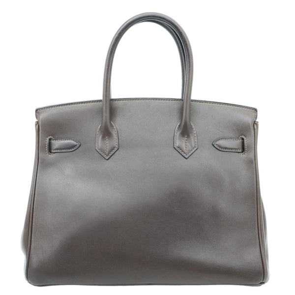 HERMES Birkin 30 Leather Leather Satchel Bag Brown