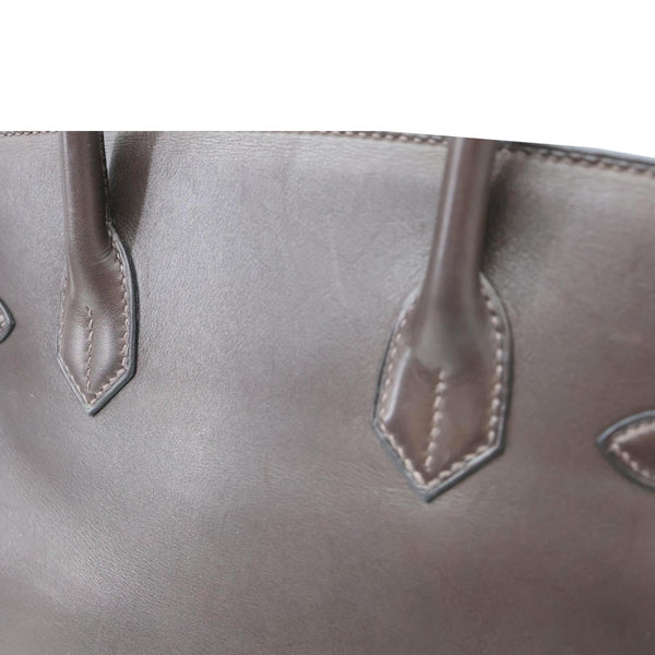 HERMES Birkin 30 Leather Leather Satchel Bag Brown