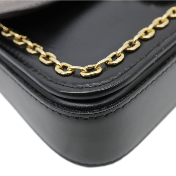 LOUIS VUITTON Neo Saint Cloud Monogram Canvas Shoulder Bag Black