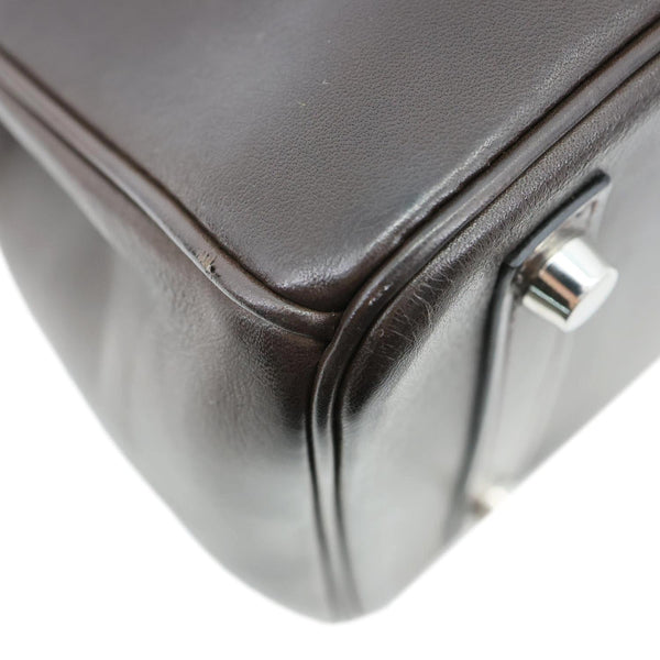 HERMES Birkin 30 Leather Leather Satchel Bag Brown