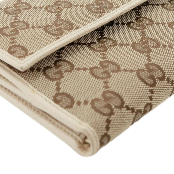 GUCCI Abbey D Ring GG Supreme Canvas Compact Wallet 141415