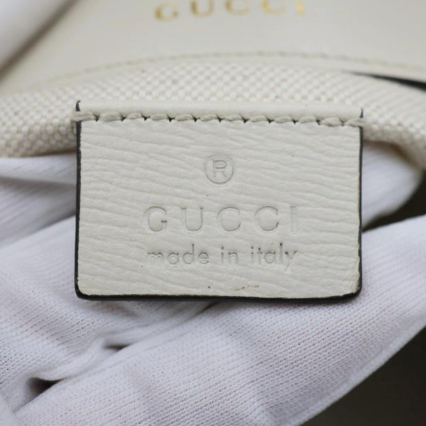 GUCCI Horsebit 1955 GG Supreme Canvas Shoulder Bag Beige 658574