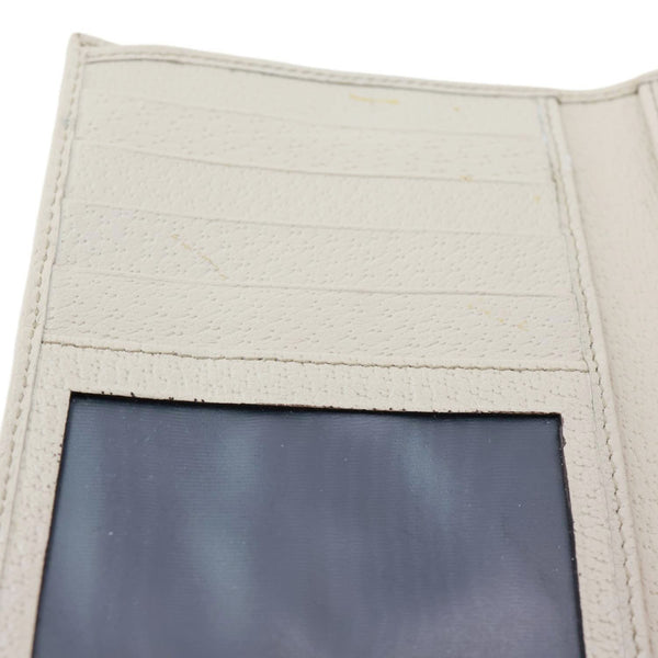 GUCCI Abbey D Ring GG Supreme Canvas Compact Wallet 141415