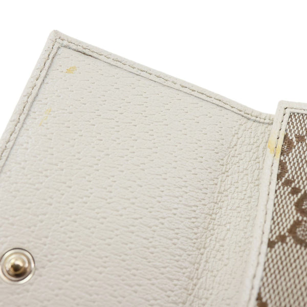 GUCCI Abbey D Ring GG Supreme Canvas Compact Wallet 141415