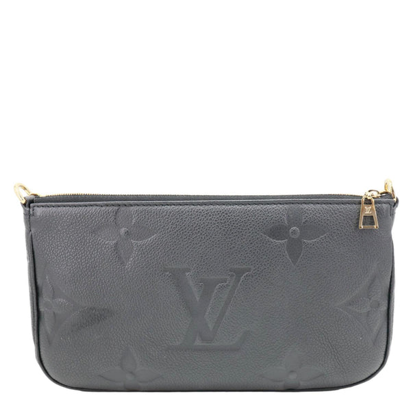 LOUIS VUITTON Multi Pochette Accessoires Monogram Empreinte Leather Crossbody Bag Black