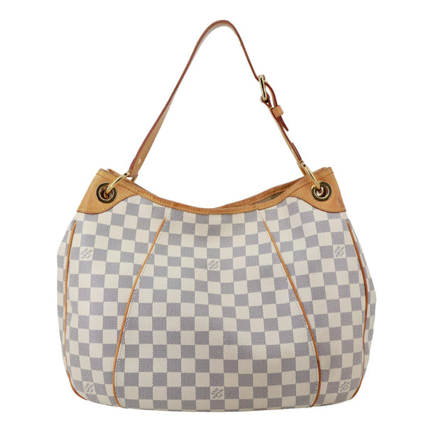 LOUIS VUITTON Galliera PM Damier Azur Hobo Bag White
