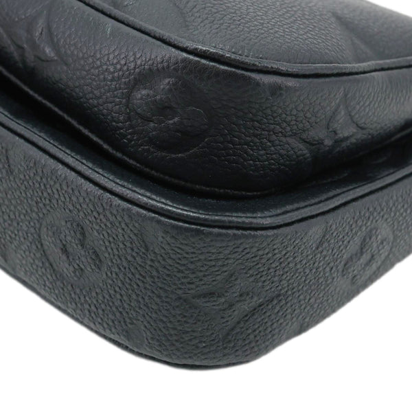 LOUIS VUITTON Multi Pochette Accessoires Monogram Empreinte Leather Crossbody Bag Black