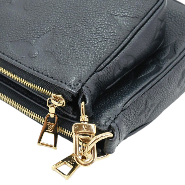LOUIS VUITTON Multi Pochette Accessoires Monogram Empreinte Leather Crossbody Bag Black