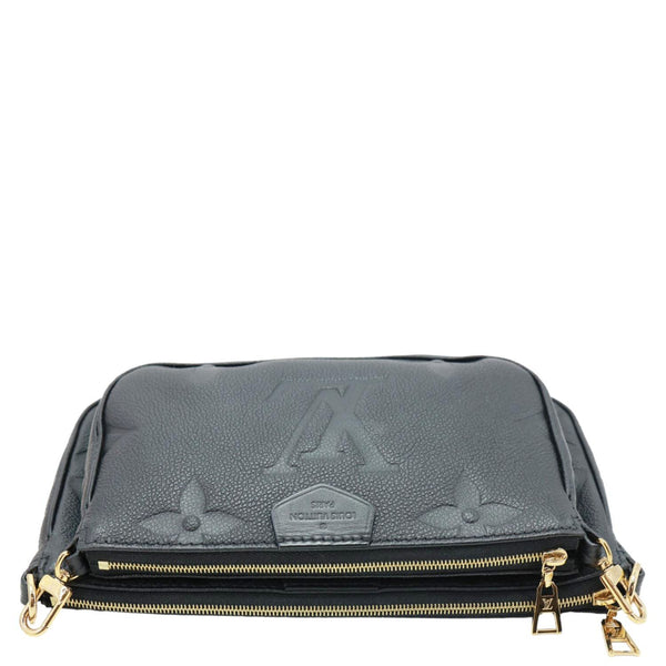 LOUIS VUITTON Multi Pochette Accessoires Monogram Empreinte Leather Crossbody Bag Black