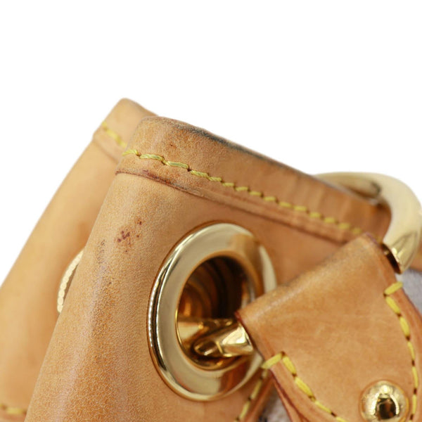 LOUIS VUITTON Galliera PM Damier Azur Hobo Bag White