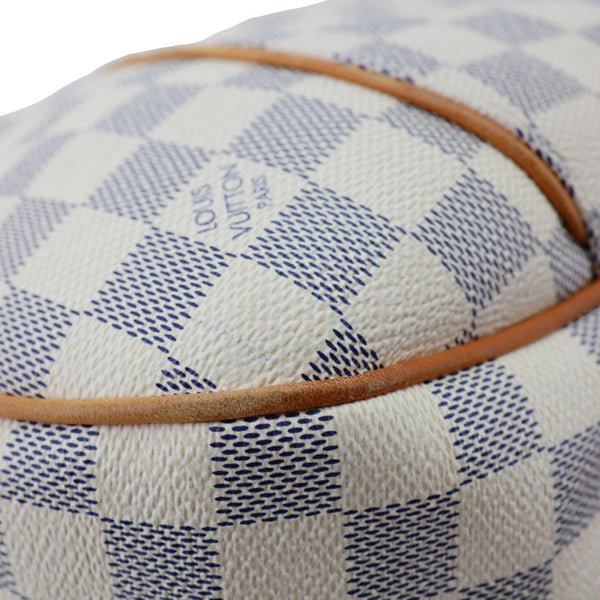 LOUIS VUITTON Galliera PM Damier Azur Hobo Bag White