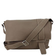 HERMES Alfred 35 Clemence Leather Messenger Bag Brown