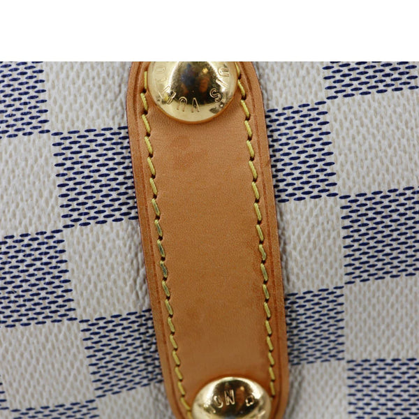 LOUIS VUITTON Galliera PM Damier Azur Hobo Bag White