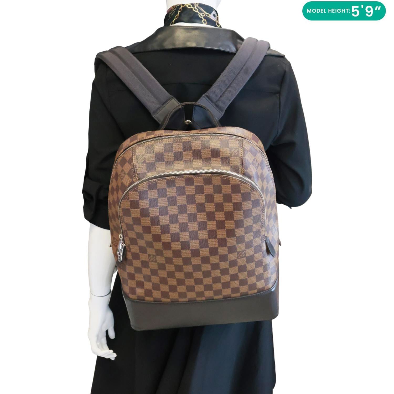 louis vuitton backpack purses leather toned hardware Louis Vuitton Brown Monogram Macassar