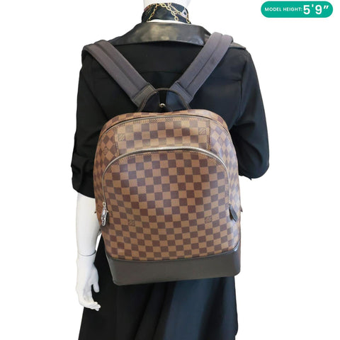 LOUIS VUITTON Jake Damier Ebene Backpack Bag Brown