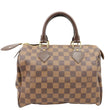 LOUIS VUITTON Speedy 25 Damier Ebene Satchel Bag Brown