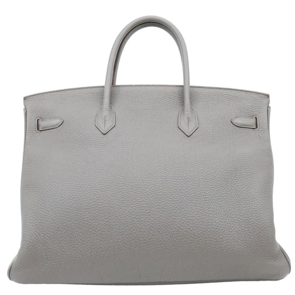 HERMES Birkin 40 Togo Leather Satchel Bag Etoupe