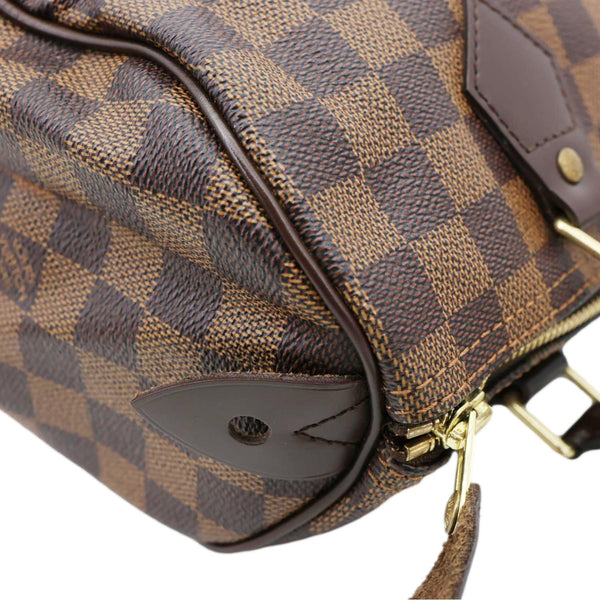 LOUIS VUITTON Speedy 25 Damier Ebene Satchel Bag Brown