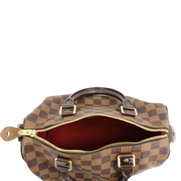 LOUIS VUITTON Speedy 25 Damier Ebene Satchel Bag Brown
