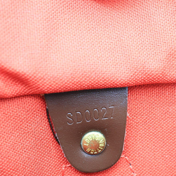 LOUIS VUITTON Speedy 25 Damier Ebene Satchel Bag Brown