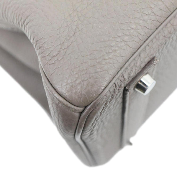 HERMES Birkin 40 Togo Leather Satchel Bag Etoupe