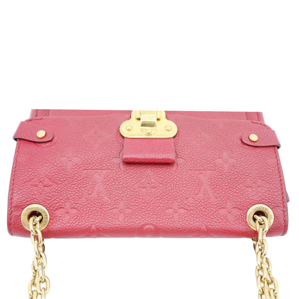 LOUIS VUITTON Vavin BB Monogram Empreinte Leather Shoulder Bag Red