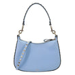 VALENTINO Garavani Rockstud Leather Hobo Bag Blue
