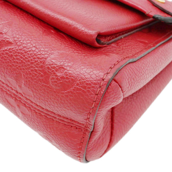 LOUIS VUITTON Vavin BB Monogram Empreinte Leather Shoulder Bag Red