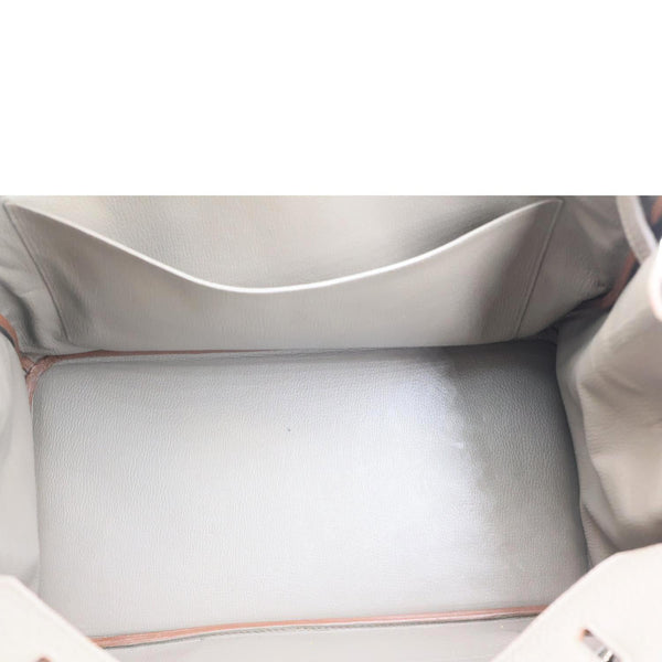 HERMES Birkin 40 Togo Leather Satchel Bag Etoupe