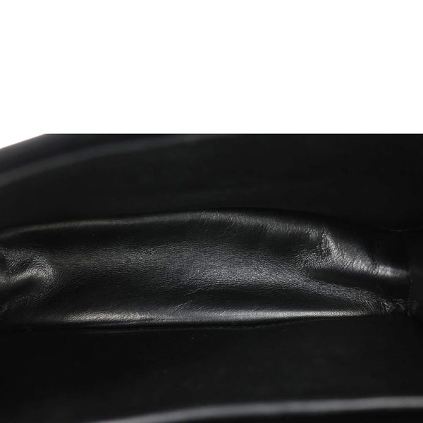 LOUIS VUITTON Bella Mahina Perforated Calf Leather Tote Shoulder Bag Black