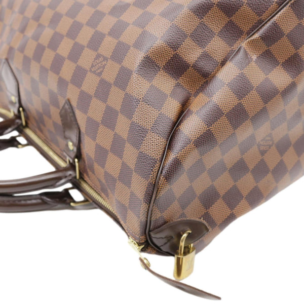 LOUIS VUITTON Speedy 35 Damier Ebene Satchel Bag Brown