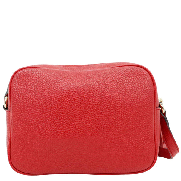 GUCCI Soho Disco Camera Leather Crossbody Bag Red 308364