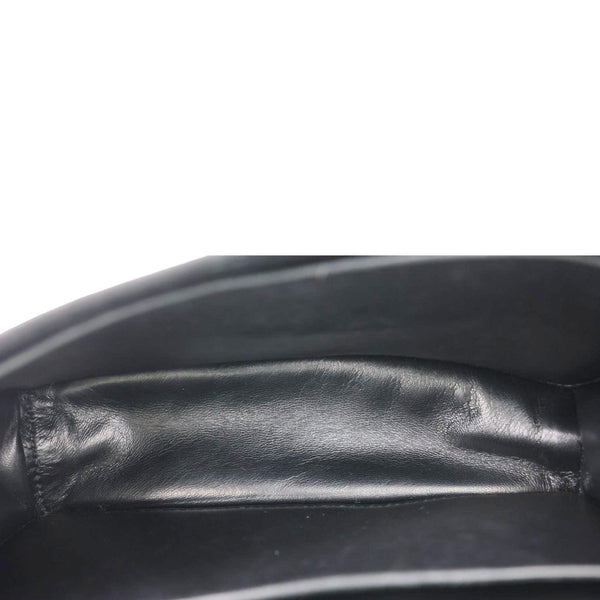 LOUIS VUITTON Bella Mahina Perforated Calf Leather Tote Shoulder Bag Black