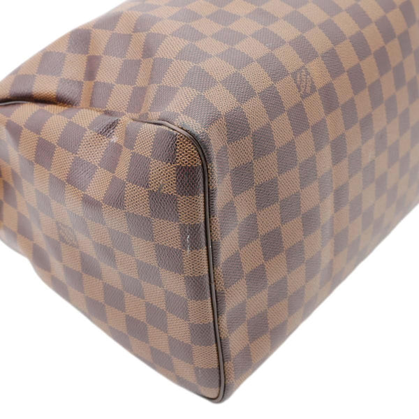LOUIS VUITTON Speedy 35 Damier Ebene Satchel Bag Brown