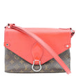 LOUIS VUITTON Saint Michel Monogram Epi Shoulder Bag Coquelicot