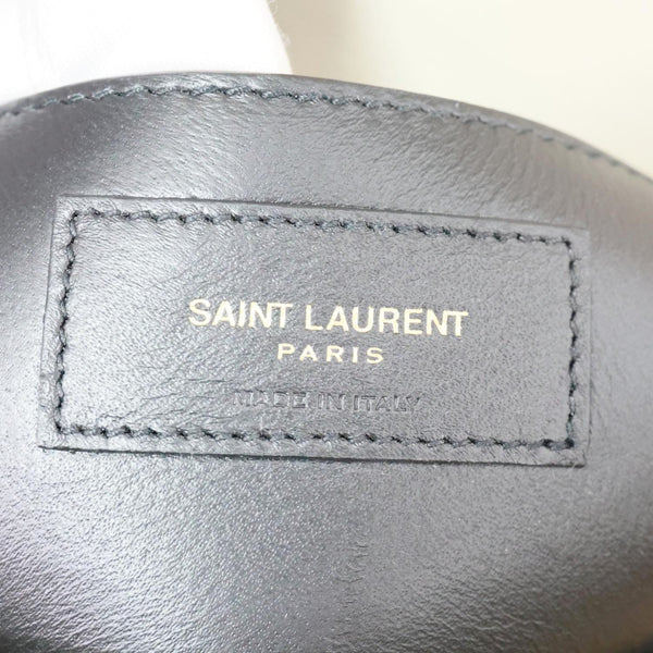 YVES SAINT LAURENT College Flap Medium Classic Chevron Leather Shoulder Bag Cream
