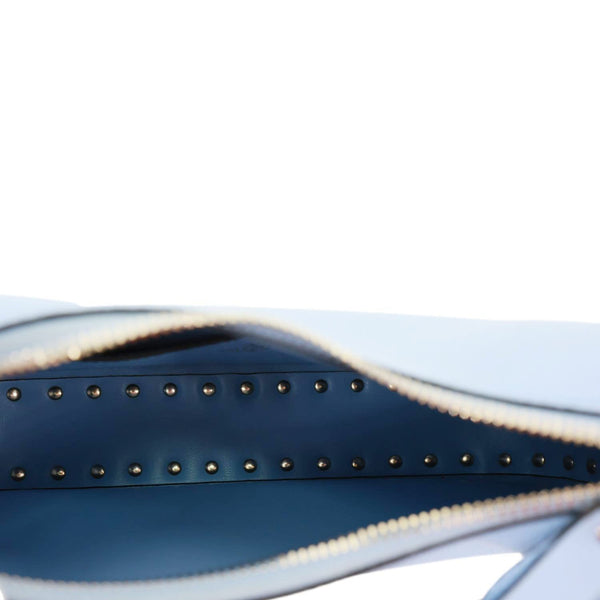 VALENTINO Garavani Rockstud Leather Hobo Bag Blue