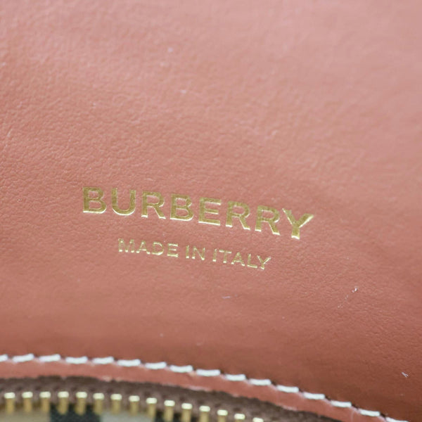 BURBERRY Title Two Handle Vintage Check Canvas Tote Bag Black