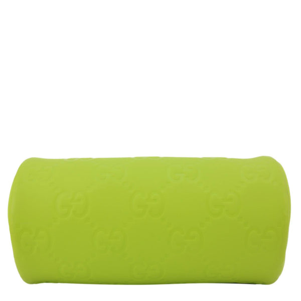 GUCCI Edge Cylinder Mini GG Matte Rubber Fabric Shoulder Bag Green 834248